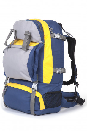 Рюкзак туристический Кайтур 2, синий-желтый, 65 л, ТАЙФ